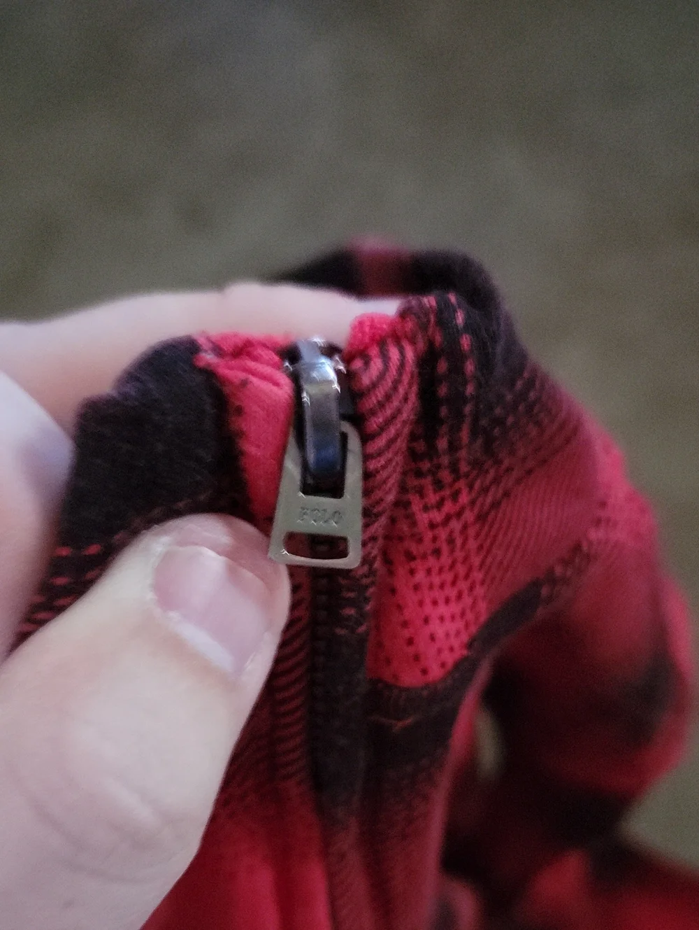 Ralph Lauren Red Plaid Quarter-Zip Sweater